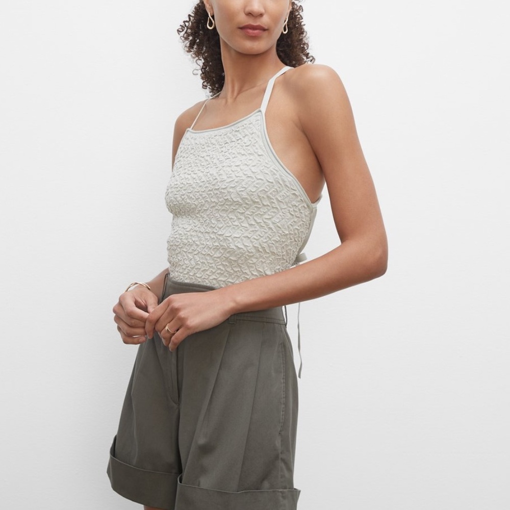 Strappy Texture Tank - New With Tags - NEVER WORN - Metal